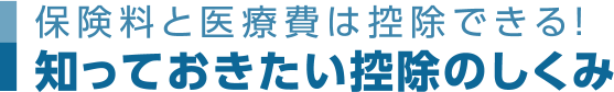 保険料と医療費は控除できる！知っておきたい控除のしくみ